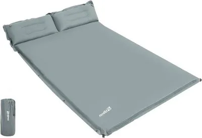Obrázek produktu pro Samonafukovací dvojitá kempingová matrace pro 2 osoby s pevným polštářem 190x130cm karimatka na spaní pro cestování turistický stan na pláži