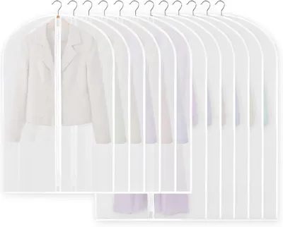 Produktbild von Kleiderschutzhüllen – Set mit 12 Stück – 60 x 100 cm + 60 x 120 cm