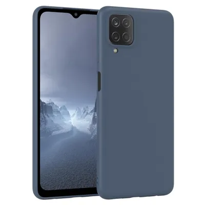 Produktbild von EAZY CASE - TPU Hülle für Samsung Galaxy A12, TPU Case stoßfeste Handyhülle, weiches Cover mit Kameraschutz, Silikonhülle in Dunkelblau
