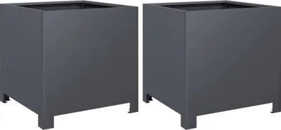 Zdjęcie produktu dla vidaXL Sadzarka 2 szt. Antracyt 40x40x40 Stal