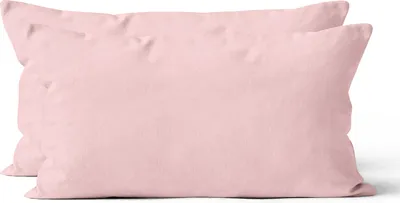 Produktbild von 2 er Set Mikrofaser UNI Kissenhüllen Kissenbezüge Kopfkissenbezug 40x80 cm, Rosa