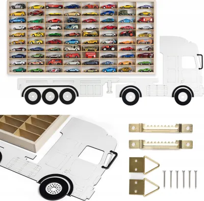 Obrázek produktu pro Police Pro Autíčka Hot Wheels 80 Míst Pro Autíčka Organizér Truck