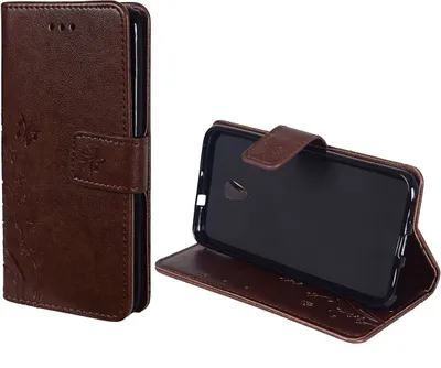 Produktbild von Schutz Hülle Blumen für Handy ZTE Blade V7 Coffee