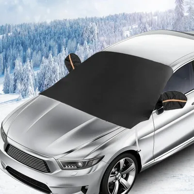 Immagine prodotto di Copertura parabrezza auto - Pieghevole - Inverno ed estate - 215 x 125 cm