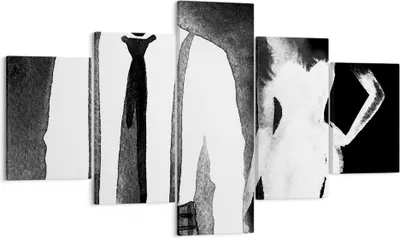 Produktbild von Bild auf Leinwand - Leinwandbild - Frau Mann - 125x70cm - Wand Bild - Wanddeko - Wandbilder - Leinwanddruck - Bilder - Kunstdruck - Wanddekoration - Leinwand bilder - Wandkunst - EA125x70-3748