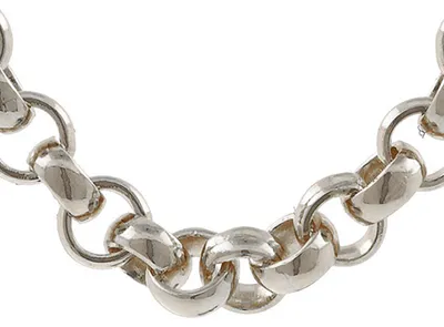 Produktbild von Silberkette Erbskette Länge 50cm - Breite 8,5mm - 925 Silber