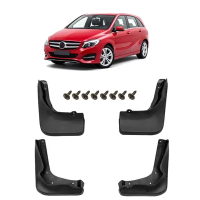 Produktbild von Schmutzfänger 4er-Set mit Befestigungssatz passend für MERCEDES B-CLASS W246 2011-2018