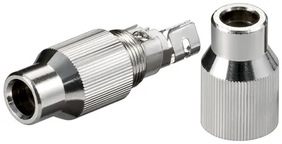 Immagine prodotto di goobay Koaxial Kabelverbinder mit Schraubbefesttigung Metallgehäuse (Bulk)