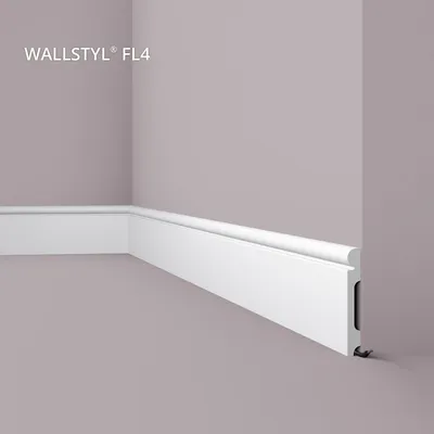 Produktbild von NMC FL4 WALLSTYL Sockelleiste Zierleiste Stuckleiste 2 m