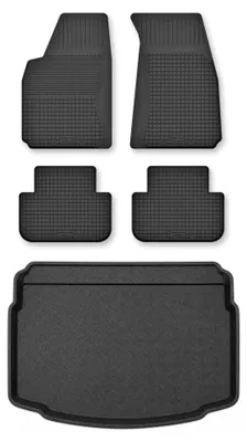 Obrázek produktu pro Vaničkové autokoberce + vana kufru pro: Toyota Avensis II T25 2003-2009 kombi 5 ks – Wielganizator Semi-Universal