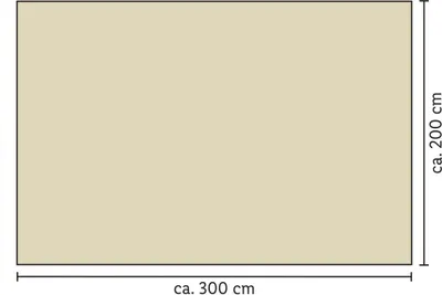 Produktbild von Sonnensegel Rechteck beige 200x 300cm