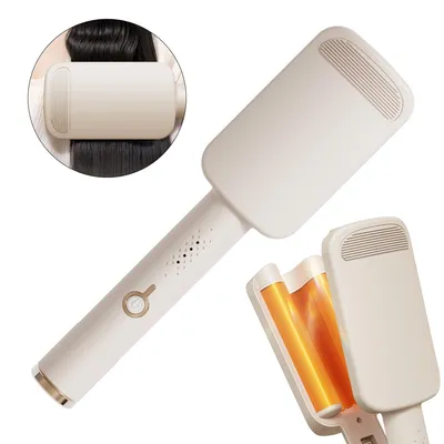 Produktbild von 32 mm Lockenstab, 4-Gang-Lockenstab für Damen mit Verbrühschutz und Reisesperre, erzeugt große Locken/Wasserwellen (kurzes Haar/feines Haar)