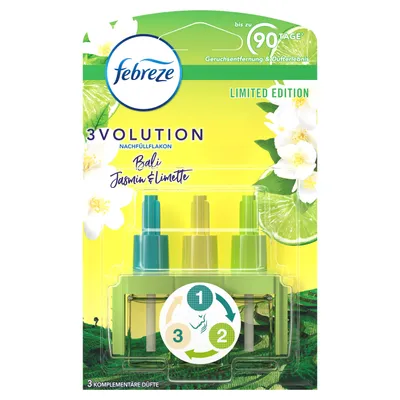 Produktbild von Febreze, Jasmin &amp/ Lime, Nachfüllpackung für Lufterfrischer, 20ml