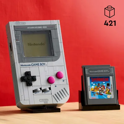 Produktbild von LEGO Super Mario Game Boy - DIY Set für Erwachsene - Nintendo Deko mit 2 Modulen inkl. Zelda & einem Stand - Retro Modellbau zum Ausstellen - Kreativer Baukasten - Geschenk für Gaming Fans - 72046