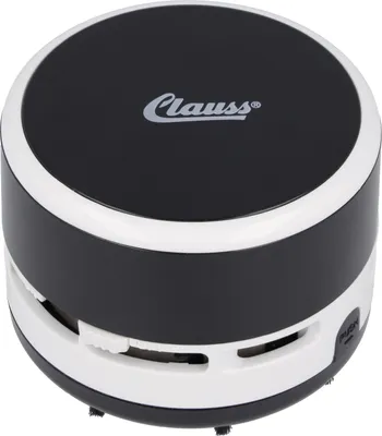 Produktbild von Clauss 2Clean Tischstaubsauger Schwarz | Mini Staubsauger als Büro Gadget | Ideal für Büro, Haushalt oder Auto | 2 x AA Batterien (nicht enthalten) | Leicht zu reinigen | CL-50001 00