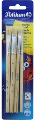 Zdjęcie produktu dla Zestaw pędzli Pelikan 613 F 10-częściowy w różnych rozmiarach 2 x 4, 6, 8, 10, 12