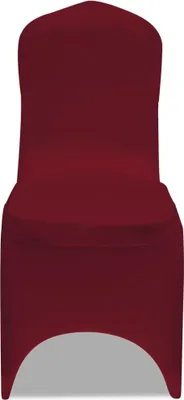 Produktbild von vidaXL 50 x Stuhlhusse Stretchhusse Bordeaux