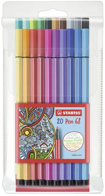 Obrázok produktu pre STABILO® 6820/PL Prémiové plniace pero - Pen 68 - balenie 20 kusov - s 20 rôznymi farbami