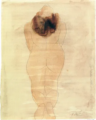 Produktbild von Auguste Rodin Kunstdruck Bild - Kniende Frau (50 x 40 cm)