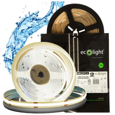 Produktbild von LED-Band COB, 5 Meter, 45W, 12V DC, neutrales LED-Licht für das Badezimmer