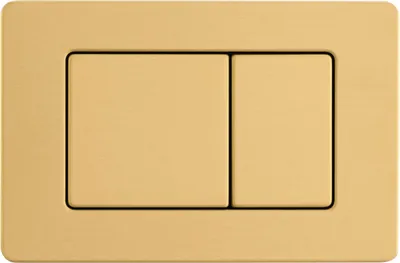 Produktbild von Balneo Betätigungsplatte aus Edelstahl gebürstet  AXO Zwei-Tasten-Spülplatte gold
