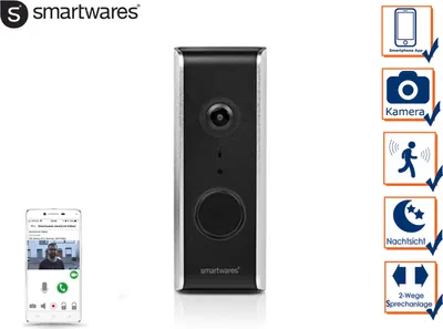 Produktbild von WiFi Türsprechanlage SMARTWARES DIC-23112, 1-Familienhaus
