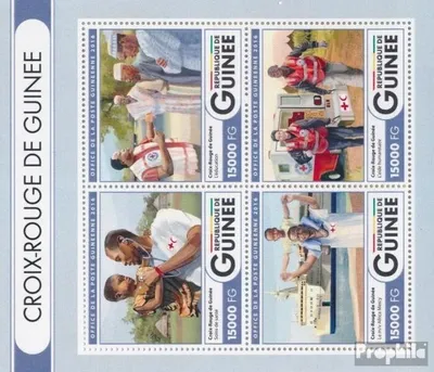 Produktbild von Briefmarken Guinea 2016 Mi 12136-12139 Kleinbogen (kompl. Ausgabe) postfrisch Rotes Kreuz