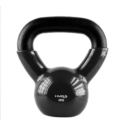 Produktbild von Knv04 Black Kettlebell Aus Gusseisen Mit Vinylbeschichtung Hms