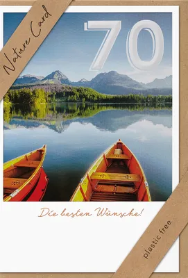 Produktbild von Zahlengeburtstag – 70. Geburtstag – Nature Cards – unverpackt
