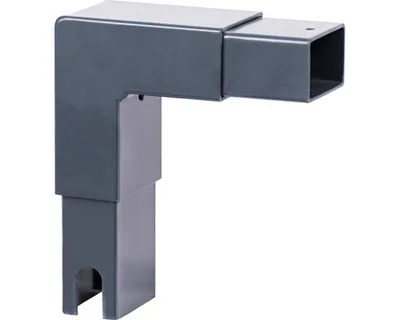 Immagine prodotto di Alberts 740108 Elemento terminale, zincato a caldo antracite, lunghezza: 150 mm, larghezza: 172 mm, profilo: 60 x 40 mm