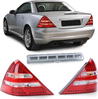Obrázek produktu pro Kombinovaná zadní světla LED v červené čiré barvě + LED brzdové světlo pro Mercedes SLK