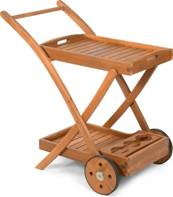 Obrázok produktu pre FIELDMANN FDZN 4050-T Luxusný servírovací stolík z Akácie, rozmery dxšxv:80x50x86 cm