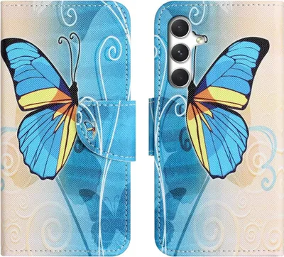 Produktbild von Samsung Galaxy A57 Hülle - Coverup Klapphülle - Blauer Schmetterling