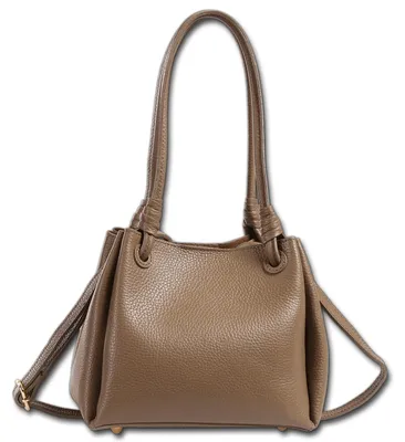 Immagine prodotto di Borsa a tracolla da donna Toscana, in pelle, color beige scuro/taupe, modello D3OTT867SI6