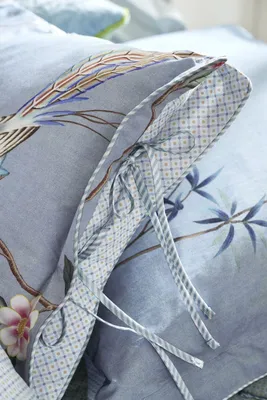 Produktbild von PIP Studio Dekokissen PIP BambooBlossom Light Blue 35x60 Hellblau