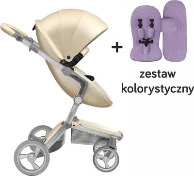 Produktbild von Mima Xari Starterset für Kinderwagen mit Sitz, Babywanne und Zubehör, Champagne