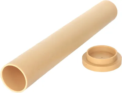 Productafbeelding van Kaarsenmakerij Set - Kaarsenmal Cilinder - Zelf Kaarsen Maken - Verwijderbare Bodem - 38 x 195 cm - Transparant