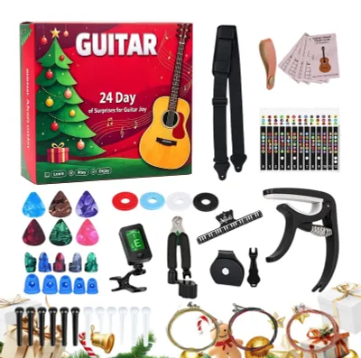 Produktbild von Adventskalender für Gitarrenliebhaber mit 24 Accessoires