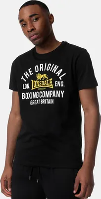 Produktbild von Herren T-Shirt normale Passform CLOGHFIN Black/Yellow/White 3XL Lonsdale