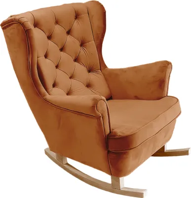 Produktbild von DomoHome Relaxsessel Armlehnensessel Armlehnen Fernsehsessel Loungesessel Polstersessel Couchsessel Armsessel Chair Wohnzimmersessel Ohrensessel | 102x81x95cm | Orange_29824