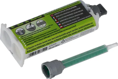 Produktbild von Petec Flüssigmetall Doppelkartusche Metallklebstoff Flüssig-Metall 50ml 97355