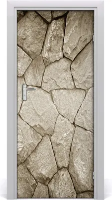 Produktbild von Tulup Türaufkleber 85x205 cm Dekorative Aufkleber Selbstklebend Wasserdichte Tapete Abnehmbar Schlafzimmer Wohnzimmer Wohnkultur - Steinwand
