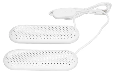 Immagine prodotto di Asciugascarpe USB per uso domestico, dormitorio studentesco, adulti, deodorante per stivali e scarpe con timer, bianco