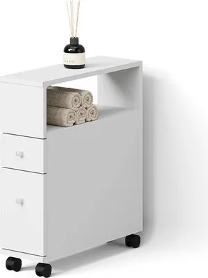 Immagine prodotto di Cassettiera da bagno Livinity Fucino Bianco 18 x 61.6 cm con 2 cassetti, Model 52907