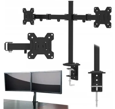 Obrázok produktu pre Manhattan 461658, Svorka, 21 kg, 33 cm (13"), 68,6 cm (27"), 100 x 100 mm, Čierna