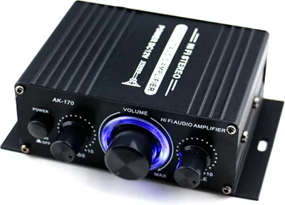 Produktbild von AK170 12 V Mini Audio Endverstaerker Digital Audio Receiver AMP Zweikanal 20 Watt + 20 Watt Bass Hoehen Lautstaerkeregler fuer den Heimgebrauch