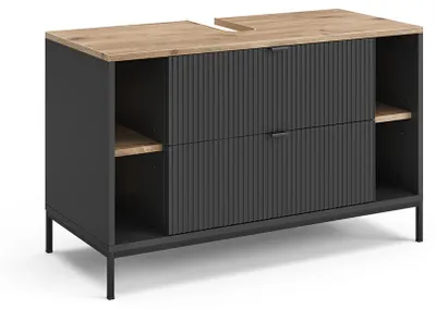 Imagen del producto de Mueble bajo lavabo Vicco Eliza /Roble vikingo 100 x 63 cm con puertas, Model 66877
