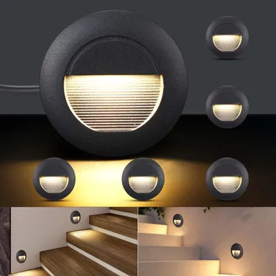 Productafbeelding van 6 Stuk LED Traplamp Binnen 5W 500LM, Wandverlichting Buiten 230V 3000K, IP65