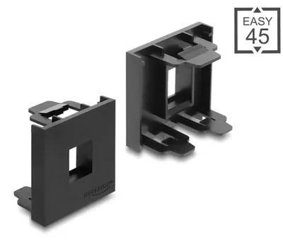 Produktbild von Delock Easy 45 Modul Keystone Halterung 45 x 45 mm schwarz