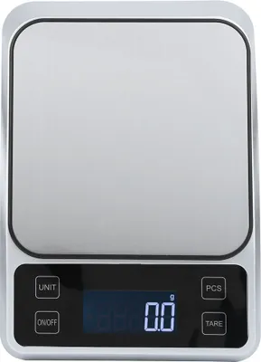 Produktbild von kg/0,1 g Multifunktionale digitale Küchenwaage aus Edelstahl, elektronische Lebensmittelwaage zum Kochen und Backen